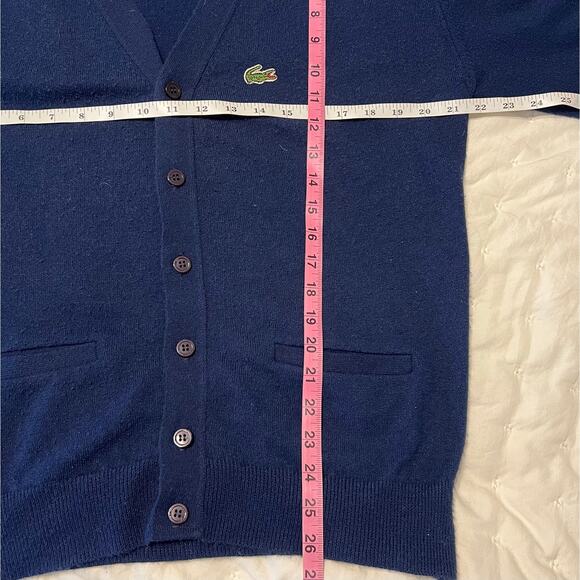 Vintage 70's IZOD LACOSTE V-Neck Button Down Cardigan - Picture 6 of 7